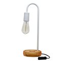 Ver imagem 3 de Luminária de Mesa Taschibra Flam Metal/madeira E27 Bivolt Branco