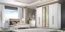 Ver imagem 1 de Guarda Roupa Rizon Glass 6 Portas 8 Gavetas 2 Portas Reflequita Nh Rei de Casa Neve