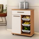Ver imagem 2 de Fruteira Goiânia 1 Porta 1 Gaveta MDF-MDP 73cm Off White Arte Móveis