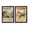 Kit de Quadros Decorativos 2 peças Redes Socias Retro - 1