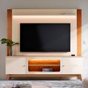 Ver imagem 1 de Painel Home Maceió 1.9 para TV até 75 Polegadas Off White Canela