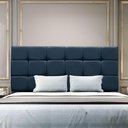 Ver imagem 1 de Cabeceira Estofada Cama Box Casal 160 Cm Ananda Suede Azul Marinho