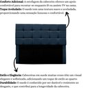Ver imagem 5 de Cabeceira Estofada Cama Box Casal 160 Cm Ananda Suede Azul Marinho