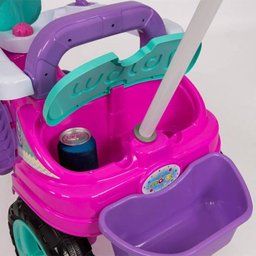 Triciclo Baby City Pedal e Empurrador Menina Rosa - Maral - Diversão e Estilo para As Pequenas - 2