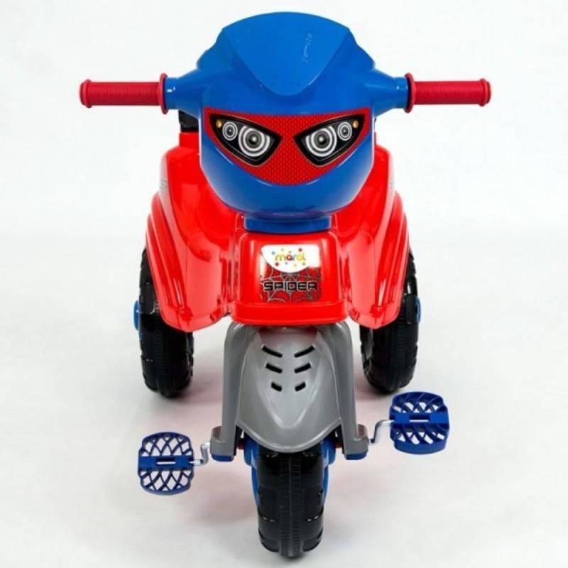 Triciclo Baby City Pedal e Empurrador Spider (Vermelho) - Maral - 2