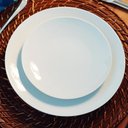 Ver imagem 6 de Conjunto 6 Pratos de Porcelana Tramontina Sophia 28cm Rasos Brancos de Mesa