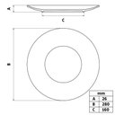 Ver imagem 4 de Conjunto 6 Pratos de Porcelana Tramontina Sophia 28cm Rasos Brancos de Mesa