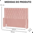 Ver imagem 6 de Cabeceira de Cama Box Estofada 140 Cm Casal Emma Veludo