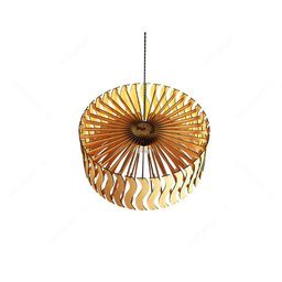 Luminária Teto tipo Pendente SENNA MDF - Completa - Onda - 5