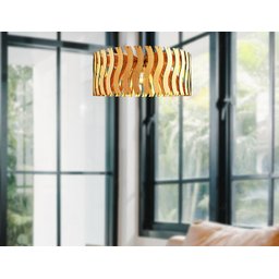 Luminária Teto tipo Pendente SENNA MDF - Completa - Onda - 3