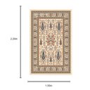 Ver imagem 3 de Tapete Persa Iraniano Bege Ideal para Sala Hall de Entrada e Quarto 1,50x2,20cm