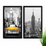 Conjunto De Quadros Decorativos Nova York Com Vidro - 1