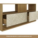 Ver imagem 6 de Rack para Tv até 42 Polegadas com 2 Gavetas e 2 Nichos com Ripado R1479 Tecnomobili Natural/palha