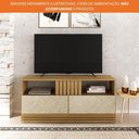 Ver imagem 7 de Rack para Tv até 42 Polegadas com 2 Gavetas e 2 Nichos com Ripado R1479 Tecnomobili Natural/palha