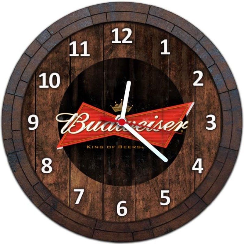 Relógio De Parede Quadro Tampa De Barril Cerveja Bebida W061 - 1