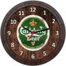Relógio De Parede Quadro Tampa De Barril Cerveja Bebida W062 - 1