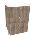 Ver imagem 1 de Mesa Multiuso Projeto Camarim Madeirado com Assento Estofado Branco /cool