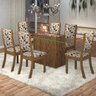 Conjunto Sala de Jantar Mesa Lina 6 Cadeiras Kiara Espresso Móveis - 1