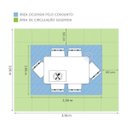 Ver imagem 3 de Conjunto Sala de Jantar Mesa Lina 6 Cadeiras Kiara Espresso Móveis