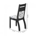 Ver imagem 2 de Conjunto Sala de Jantar Mesa Lina 6 Cadeiras Kiara Espresso Móveis