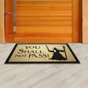 Ver imagem 1 de Tapete Capacho Divertido Halloween Bruxo Harry Potter 60x40 Cm.