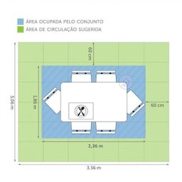 Conjunto Sala de Jantar Mesa Lina 6 Cadeiras Kiara Espresso Móveis - 4