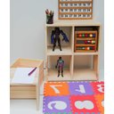 Ver imagem 1 de Armário Infantil Montessori com Nicho Auxiliar para Guardar Brinquedos e Materiais Escolares - Palom