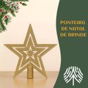 Ver mais imagens de Kit 100 Bolas Dourado Mista Lisa Glitter Decoração Enfeite Árvore Natal e Ponteira (Brinde) Luvinco