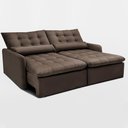 Ver mais imagens de Sofá sem Caixa Retrátil 2,00m Softgel Celeste Velusoft Café Cama Inbox