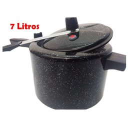 Panela De Pressão 7 Litros Fort Lar Alumínio Pintada Preto Colorido 9072 - 3