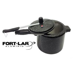 Panela De Pressão 7 Litros Fort Lar Alumínio Pintada Preto Colorido 9072 - 1