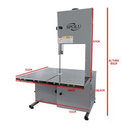 Serra Fita de Bancada Inox 3/4CV 1,74M Spolu SPL-552 - 3