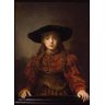 A Menina do Quadro - Rembrandt - Tela 60x83 Para Quadro - 1