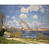Bougival - Sisley - Tela 50x62 Para Quadro - 1