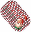 Ver imagem 1 de Kit Sousplat Natal Noel Xadrez Nsw 12 Peças com Base