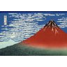 Fuji Vermelho - Hokusai - Tela 30x45 Para Quadro - 1