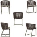 Ver imagem 3 de Mesa e 6 Cadeiras de Jantar Noronha Fendi E6 Trama Original Marrom