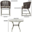Ver imagem 5 de Mesa e 6 Cadeiras de Jantar Noronha Fendi E6 Trama Original Marrom