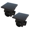 Ver imagem 1 de Kit 2 Caixa de Inspeção Dn100 Passagem Gordura 25x25cm 5 Lts