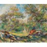 Dama na Paisagem - Renoir - Tela 50x60 Para Quadro - 1