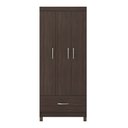 Ver imagem 2 de Guarda Roupa Prince 75cm 3 Portas 1 Gaveta - Café Touch Demóbile