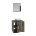 Ver imagem 2 de Conjunto Balcão C-cuba R30 e Espelheira Soft 500 Carvalho C-preto Ônix Carvalho Dark