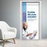 Adesivo Para Porta Para ÁRea Medicinal Cuide De Sua Saúde- 83X210Cm - 2