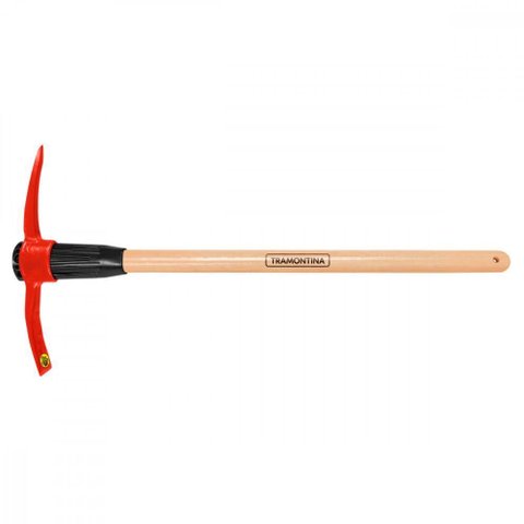 Picareta Estreita em Aço 5 com Cabo de Madeira 90 Cm