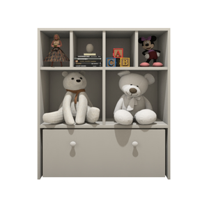 Estante Nicho Organizador de Brinquedos Infantil em Mdf Plancasa:off White