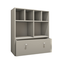 Ver imagem 5 de Estante Nicho Organizador de Brinquedos Infantil em Mdf Plancasa:off White