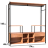Guarda Roupa Closet Modulado Casal New Barcelona Preto Demolição Artefamol Móveis - 4