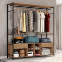Ver imagem 2 de Guarda Roupa Closet Modulado Casal New Barcelona Preto Demolição Artefamol Móveis