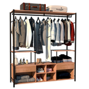 Ver imagem 1 de Guarda Roupa Closet Modulado Casal New Barcelona Preto Demolição Artefamol Móveis