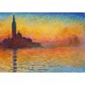 Veneza ao Pôr do Sol - Monet - Tela 50x70 Para Quadro - 1